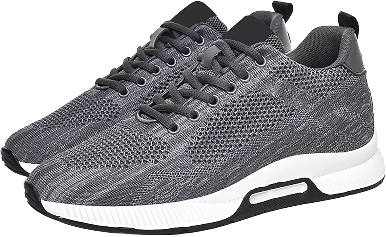 Height Boosting Shoes for Men Height Boosting Shoes Height Increasing Shoes Men's Invisible Height Increasing Elevator Shoes - Ultra Light-Weight Lace-up Sporty Walker - 2.8 Inches Taller