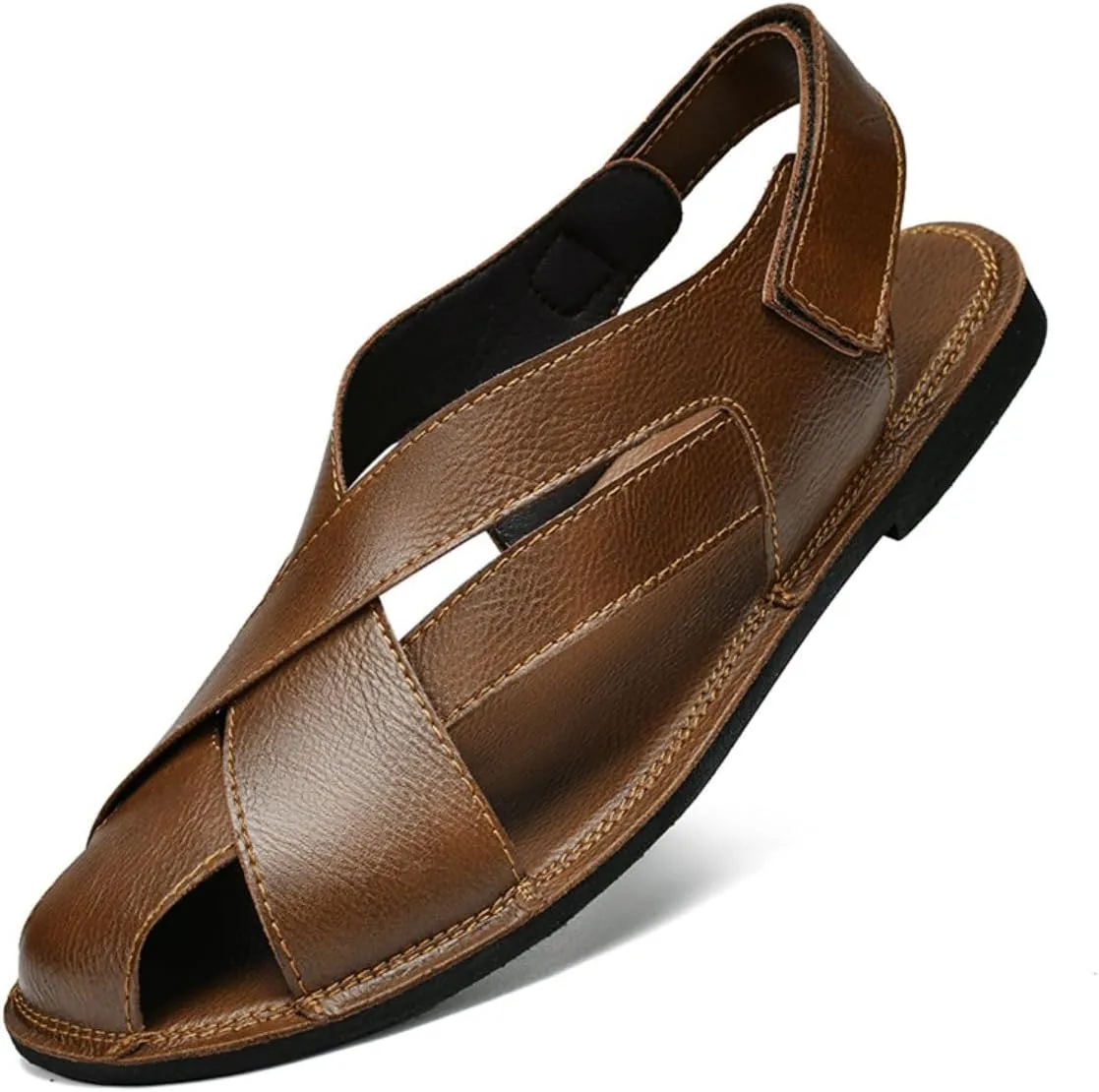 HESBITEUL Mens Sport Sandals Outdoor: Non-Slip MD Slide for Trail Hiking