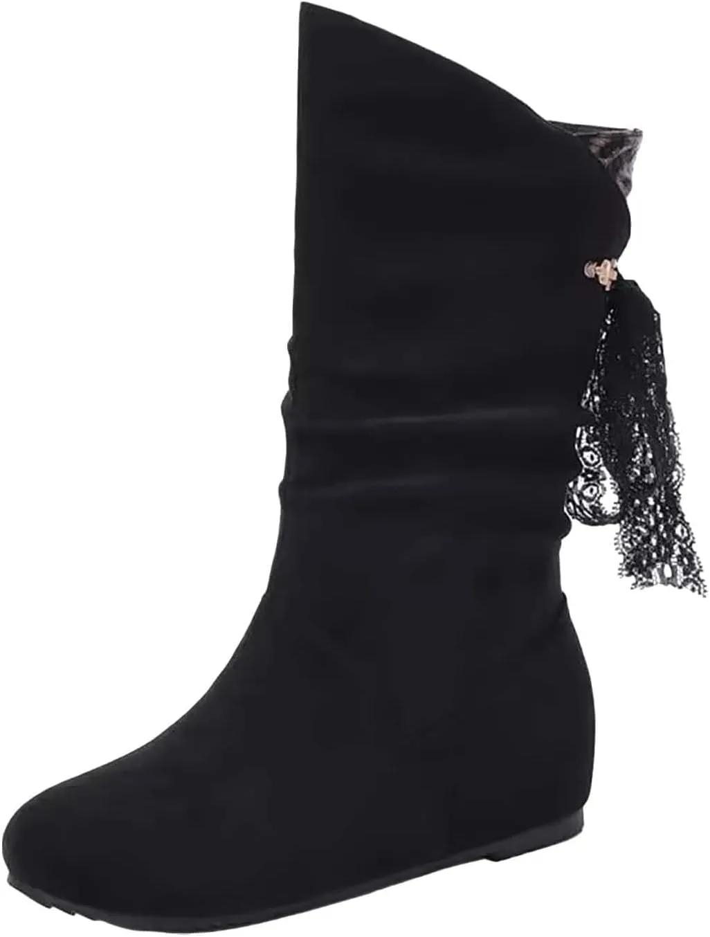 High Heel Ankle Boots for Women Women Fall Boots Womens High Heel Boots Slip On Ankle Boots Womens Ankle Boots Wide Calf Women Platform Wedge Booties Chunky Block Heel Ankle Boots