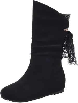 High Heel Ankle Boots for Women Women Fall Boots Womens High Heel Boots Slip On Ankle Boots Womens Ankle Boots Wide Calf Women Platform Wedge Booties Chunky Block Heel Ankle Boots