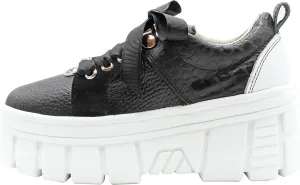 High Platform Sneakers 100% Natural Bovine Leather