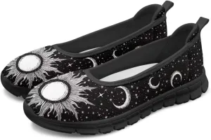 Howilath Slip on Shoes for Women Mesh Flats Shoes Walking Sneakers Fashion Loafers Shoes with EVA Sole