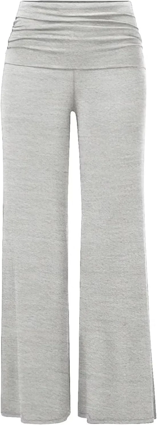 Hybrid & Company Womens Super Comfy Flowy Wide Leg Palazzo Pants Made in USA