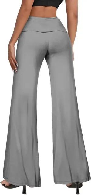 Hybrid & Company Womens Super Comfy Flowy Wide Leg Palazzo Pants Made in USA