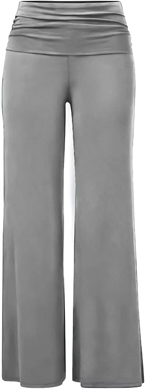 Hybrid & Company Womens Super Comfy Flowy Wide Leg Palazzo Pants Made in USA