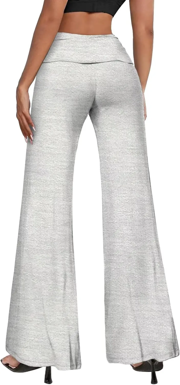 Hybrid & Company Womens Super Comfy Flowy Wide Leg Palazzo Pants Made in USA