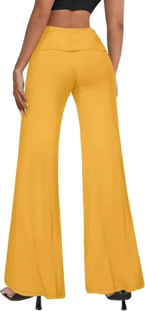 Hybrid & Company Womens Super Comfy Flowy Wide Leg Palazzo Pants Made in USA