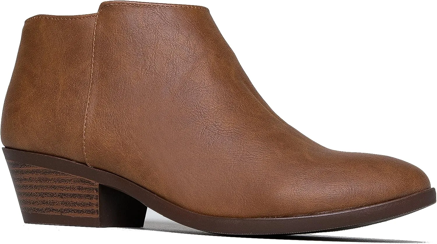 J. Adams Women's Lexy Ankle Boots, Short Low Heel, Side Zipper, Casual Booties for Fall and Winter