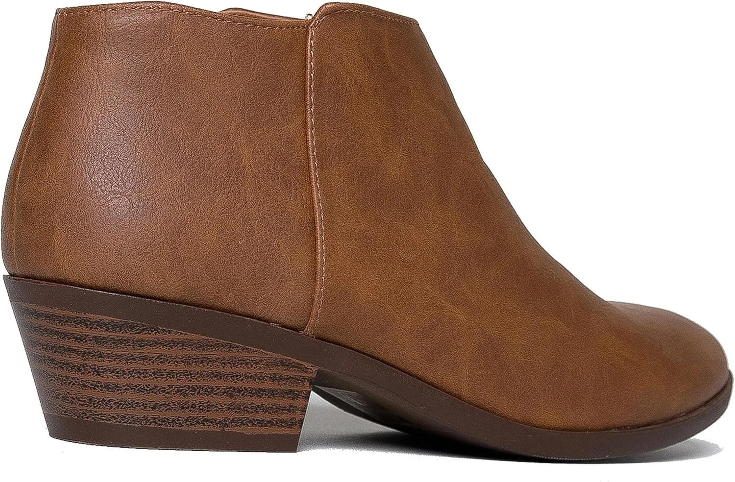 J. Adams Women's Lexy Ankle Boots, Short Low Heel, Side Zipper, Casual Booties for Fall and Winter
