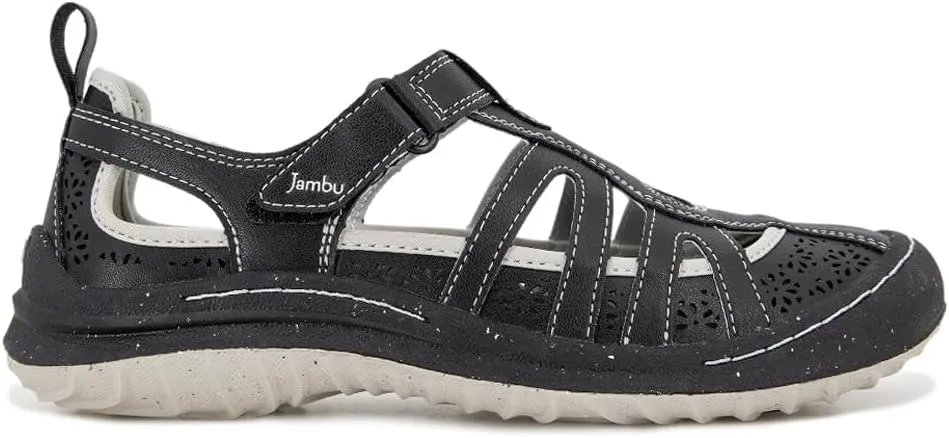 Jambu Womens Joy Cut Out Slip On Sneakers Shoes Casual - Black