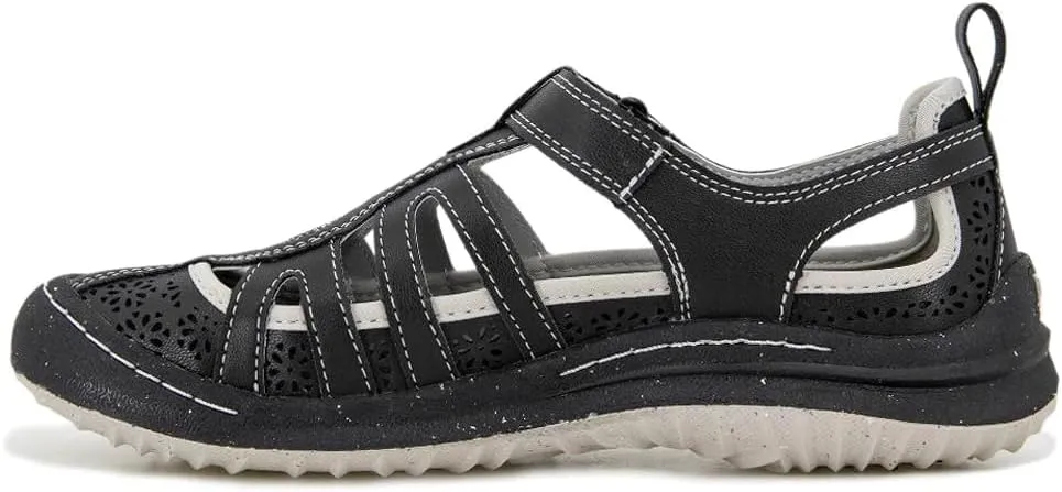 Jambu Womens Joy Cut Out Slip On Sneakers Shoes Casual - Black