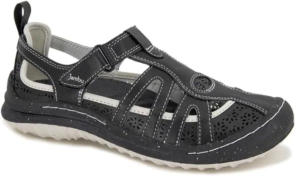Jambu Womens Joy Cut Out Slip On Sneakers Shoes Casual - Black