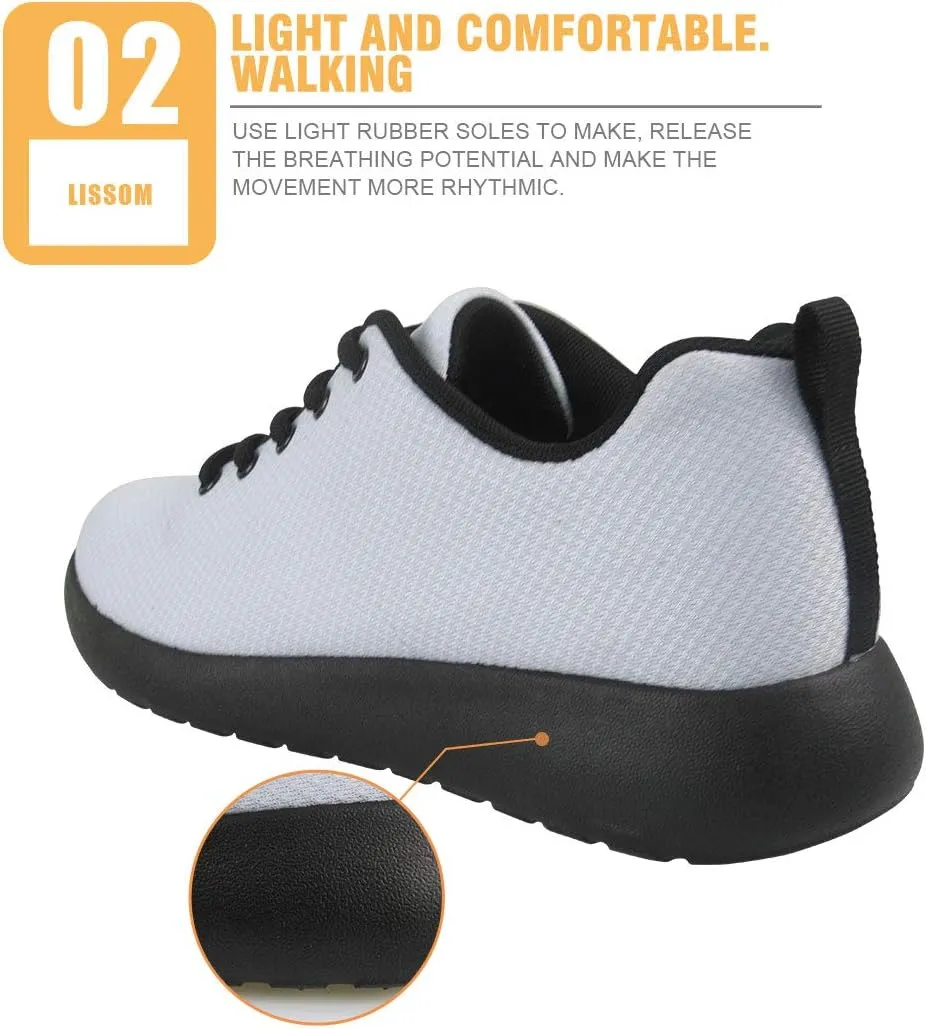 Jeiento Women Mesh Trainers Lace up Shoes Travel Casual Comfort Sports Gym Running Shoes Walking Sneakers Jogging Fitness