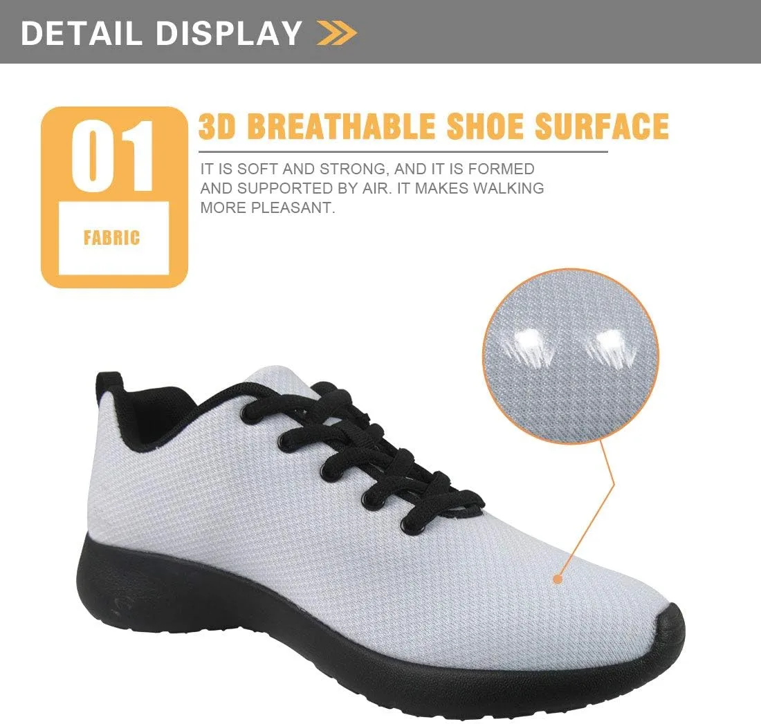 Jeiento Women Mesh Trainers Lace up Shoes Travel Casual Comfort Sports Gym Running Shoes Walking Sneakers Jogging Fitness