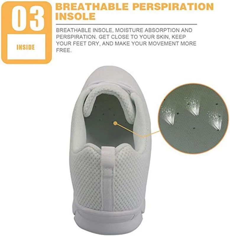 Jeiento Womens Walking Sneakers Tennis Shoes - Flag Shoes Breathable Comfortable Non Slip Athletic Running Jogging Gym Workout Casual Sport Shoe