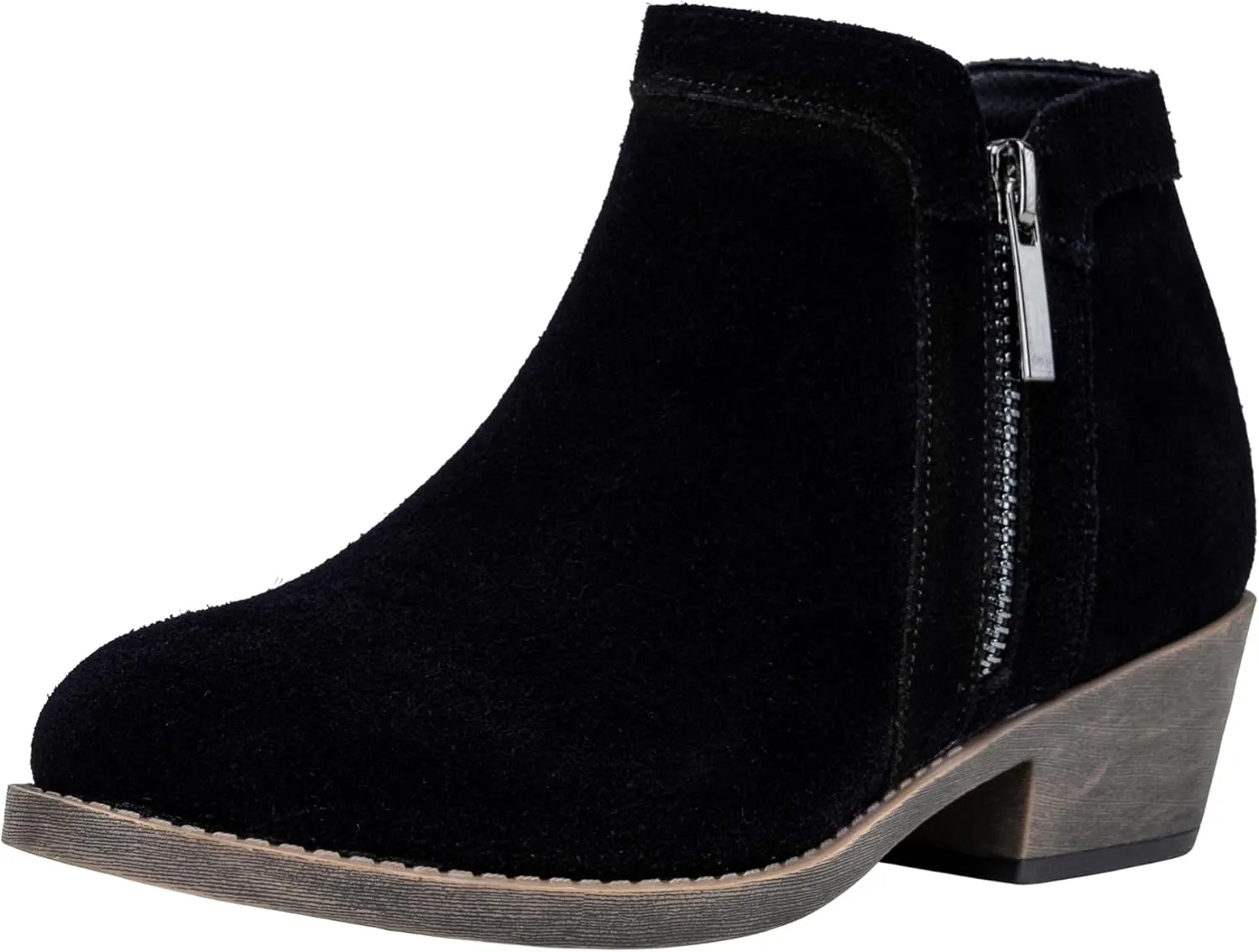 Jeossy Women's 9618 Classic Ankle Boots Slip on Chunky Heel Boots for Women