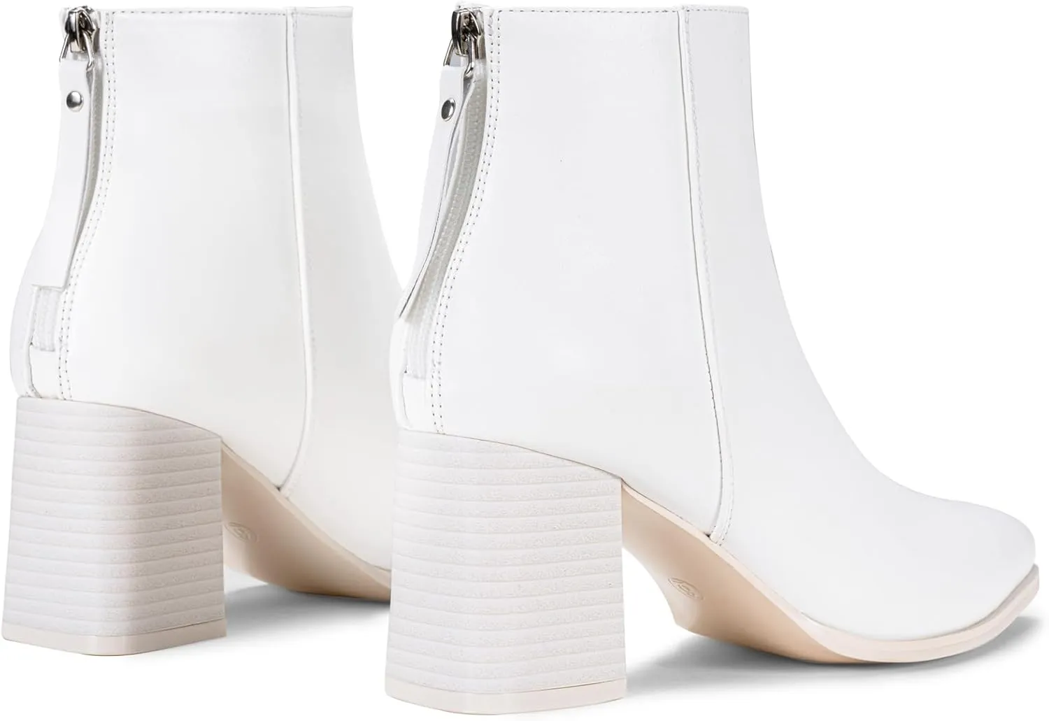 Jeossy Women's Chunky Heeled Ankle Boots, Pointed Toe Stacked Block Heel Booties