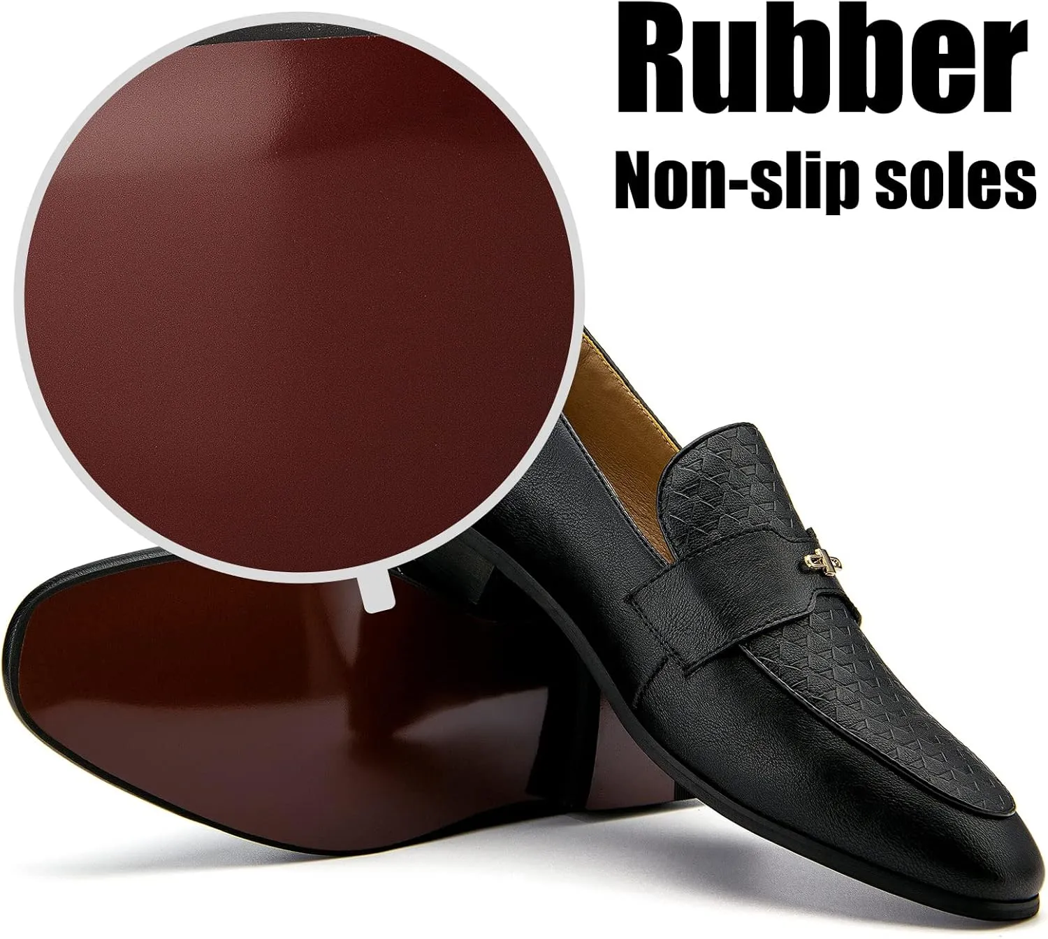 JITAI Mens Loafers Shoes Slip On Driving Shoes Casual Dress Loafer Business Fashion Shoes