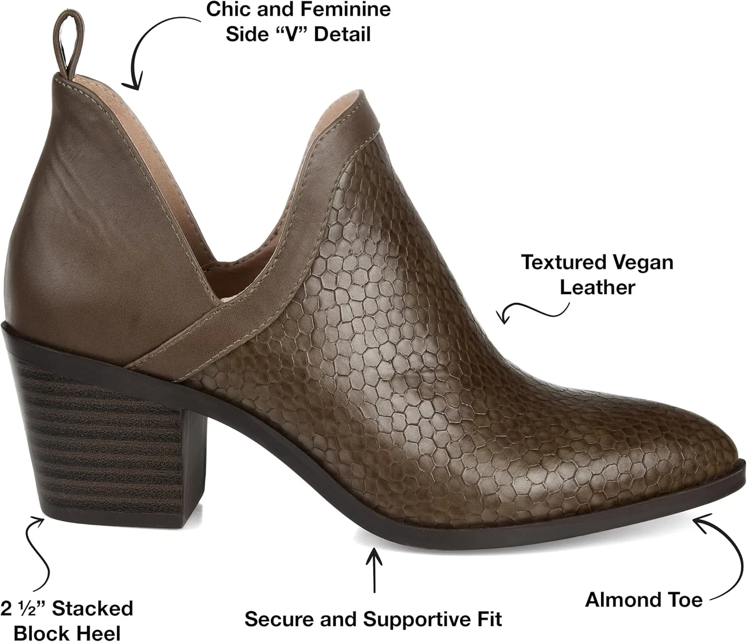 Journee Collection Women's Terri Ankle Boots and Booties
