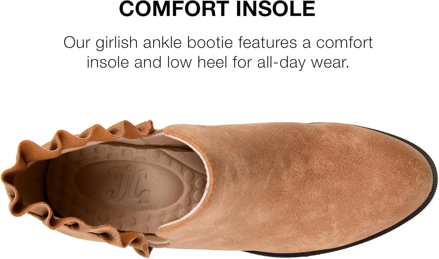 Journee Womens Lennie Tru Comfort Foam Slip On Stacked Heel Booties