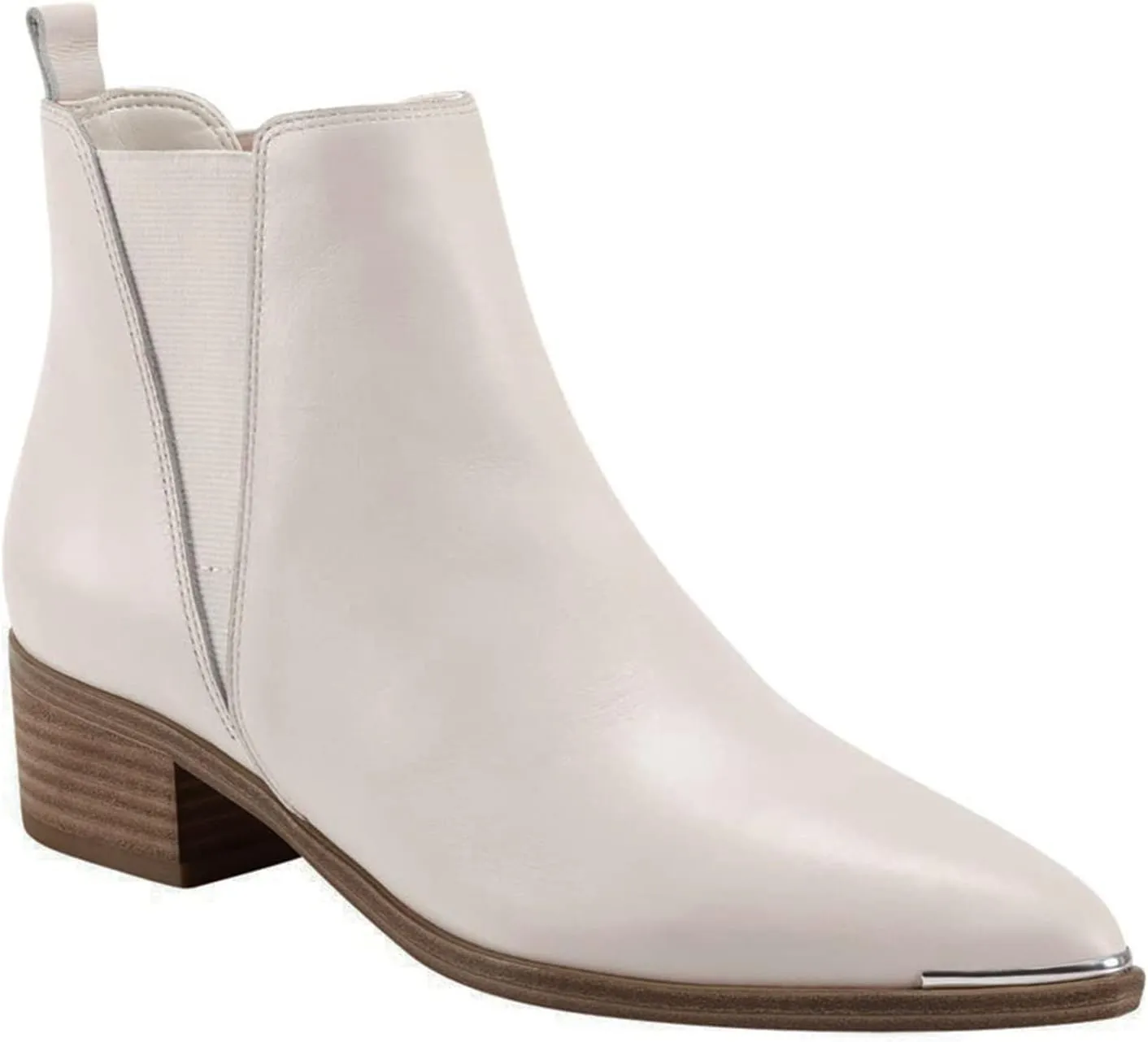 Juliet Holy Womens Chelsea Boots Fashion Winter Pointed Toe Chunky Stacked Low Heel Slip On Ankle Booties