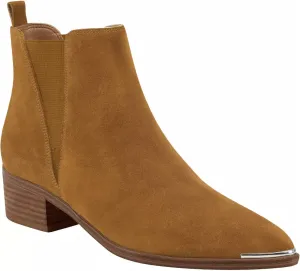 Juliet Holy Womens Chelsea Boots Fashion Winter Pointed Toe Chunky Stacked Low Heel Slip On Ankle Booties