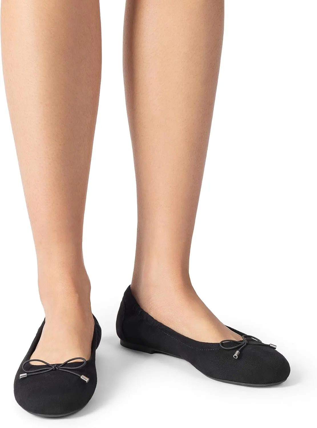 JustFab Womens Ballet Flats Shoes Foldable Round Toe Dress Shoes Comfortable Slip On Walking Flats Shoes Comfort Soft
