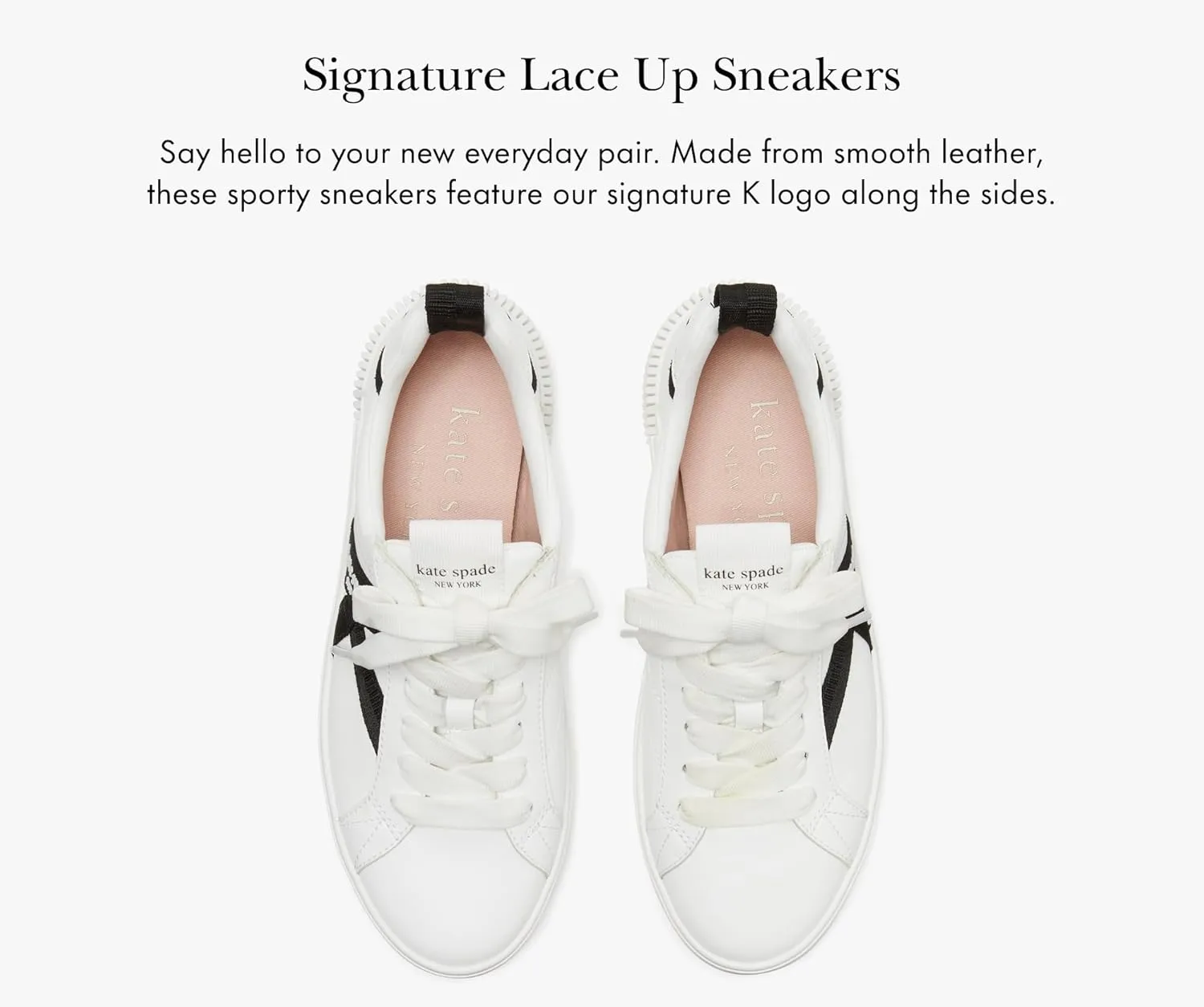 kate spade new york Women's Signature Lace Up Sneaker