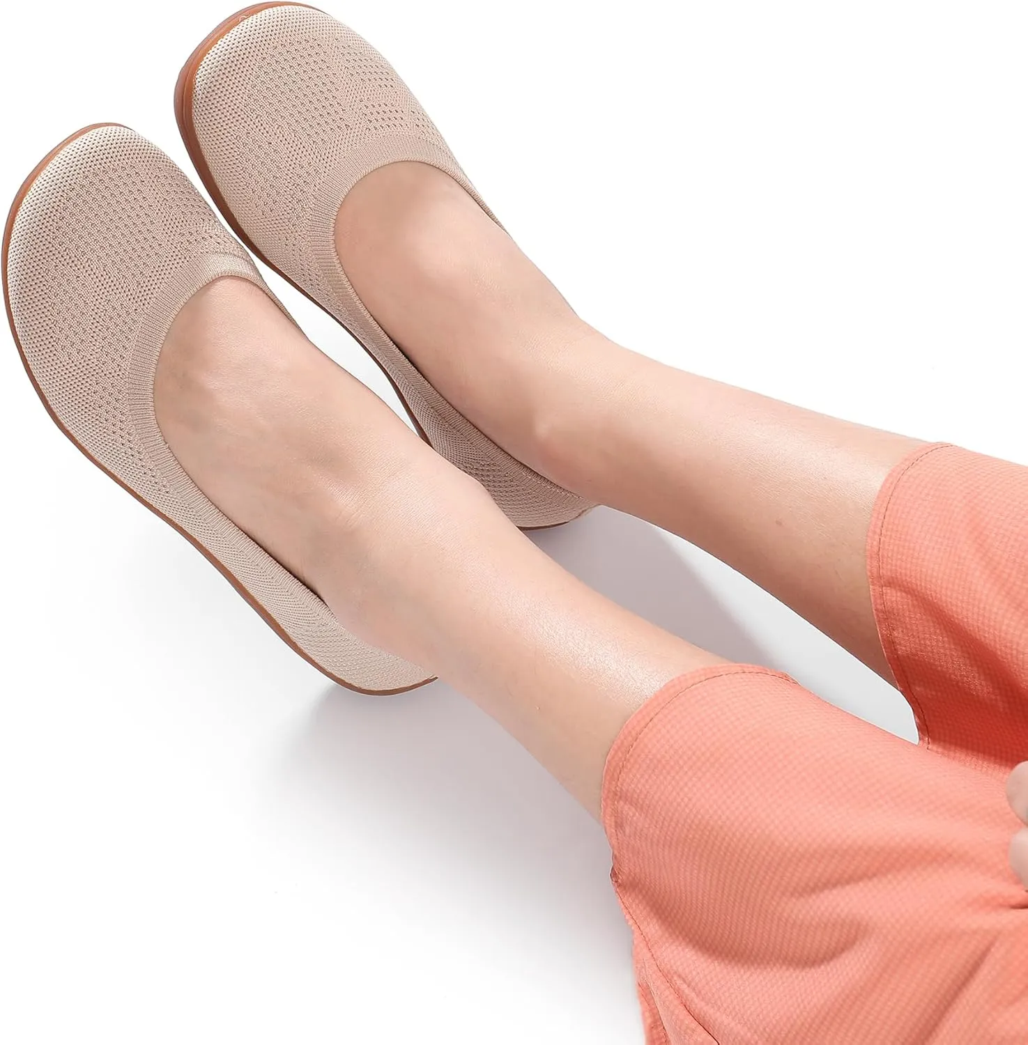 KBZone Women's Flats Slip on Ballet Flats Wide Toe Box Comfortable Walking Shoes