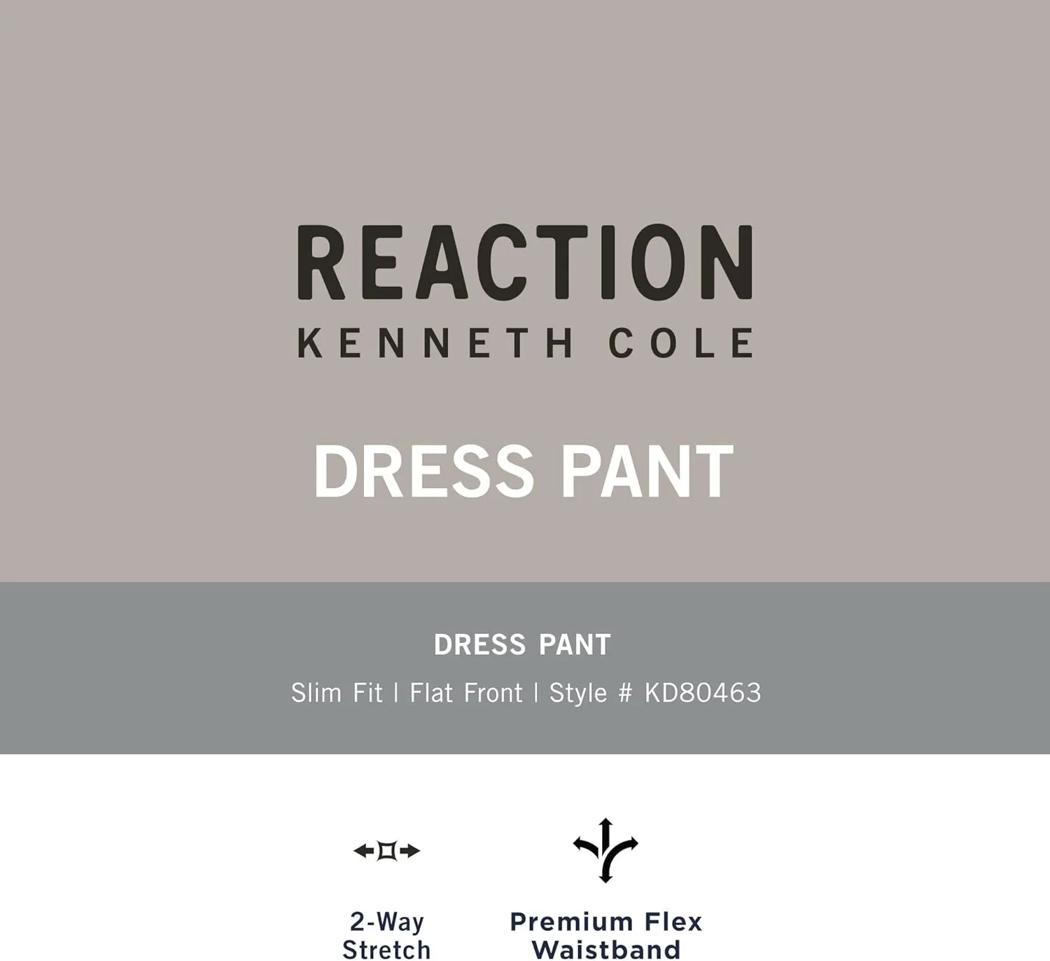 Kenneth Cole REACTION Men's Stretch Weave Slim Fit Dress Pant