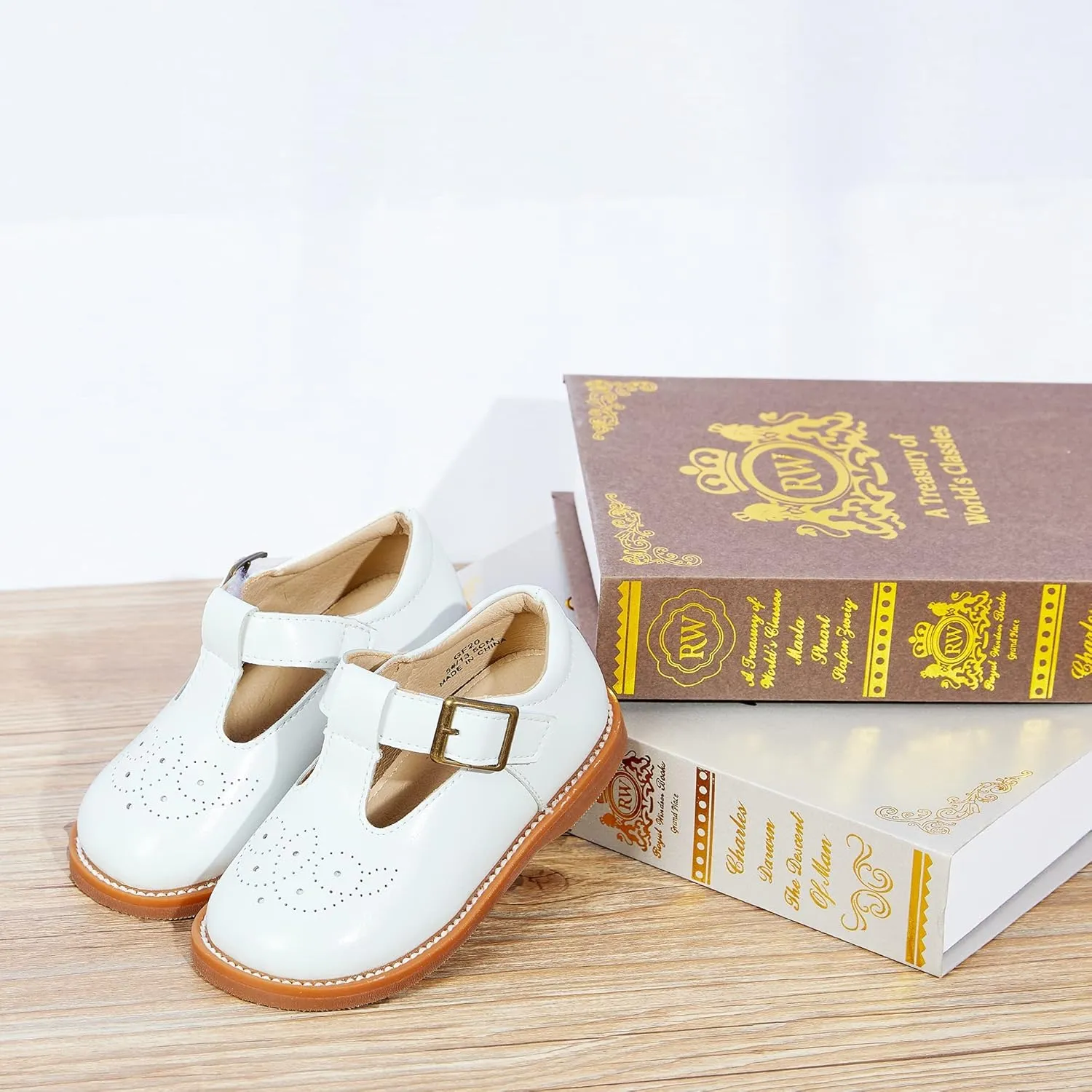 Kiderence Toddler Little Girls Mary Jane Dress Shoes School Oxford for Girls Flats