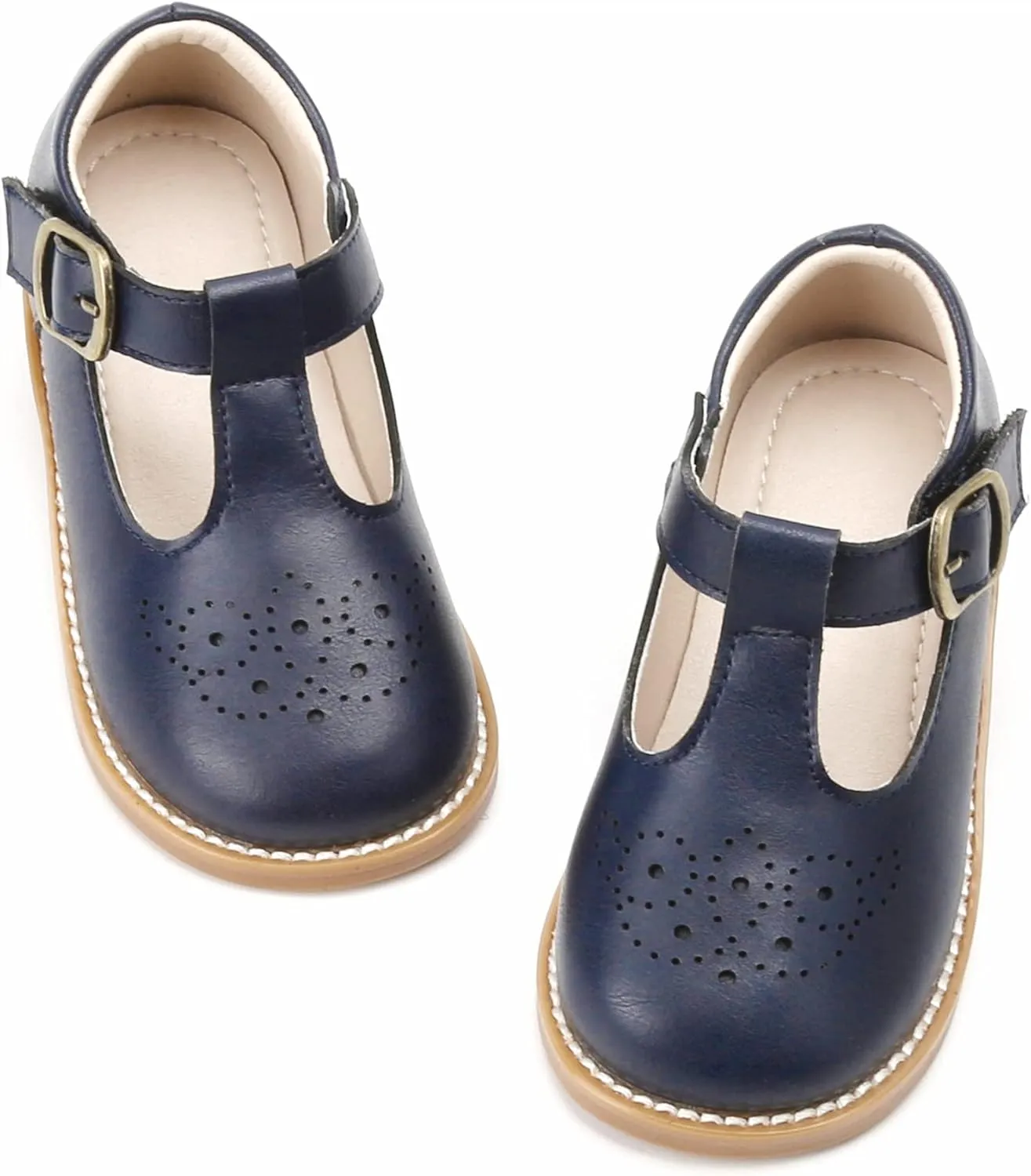 Kiderence Toddler Little Girls Mary Jane Dress Shoes School Oxford for Girls Flats