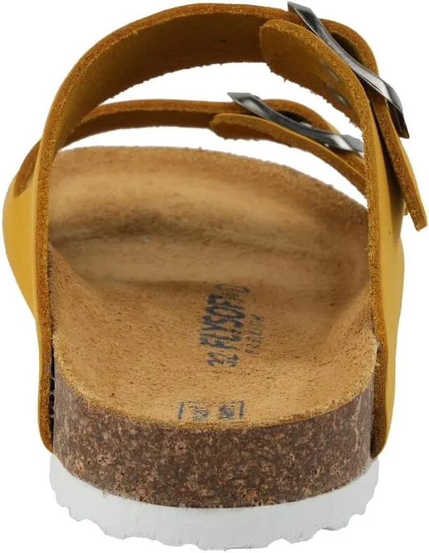 Kids' 100% Genuine Leather Sandals - Comfortable Smart Foam Footbed, Adjustable Straps, Durable Non-Slip Sole and Stylish