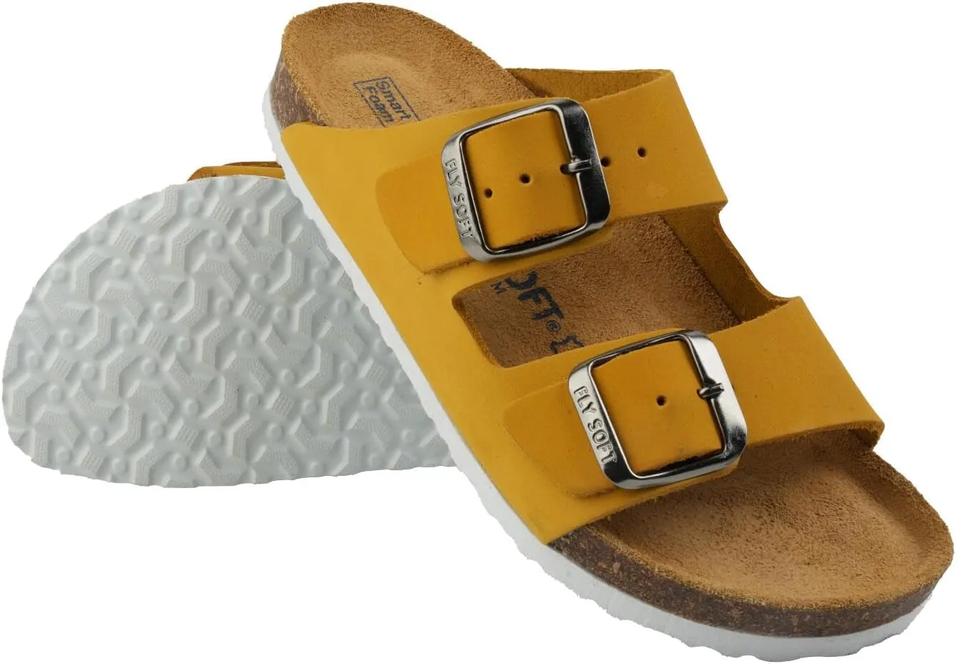 Kids' 100% Genuine Leather Sandals - Comfortable Smart Foam Footbed, Adjustable Straps, Durable Non-Slip Sole and Stylish