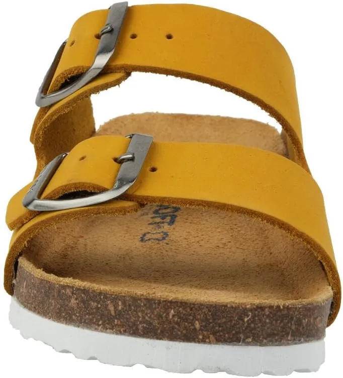 Kids' 100% Genuine Leather Sandals - Comfortable Smart Foam Footbed, Adjustable Straps, Durable Non-Slip Sole and Stylish