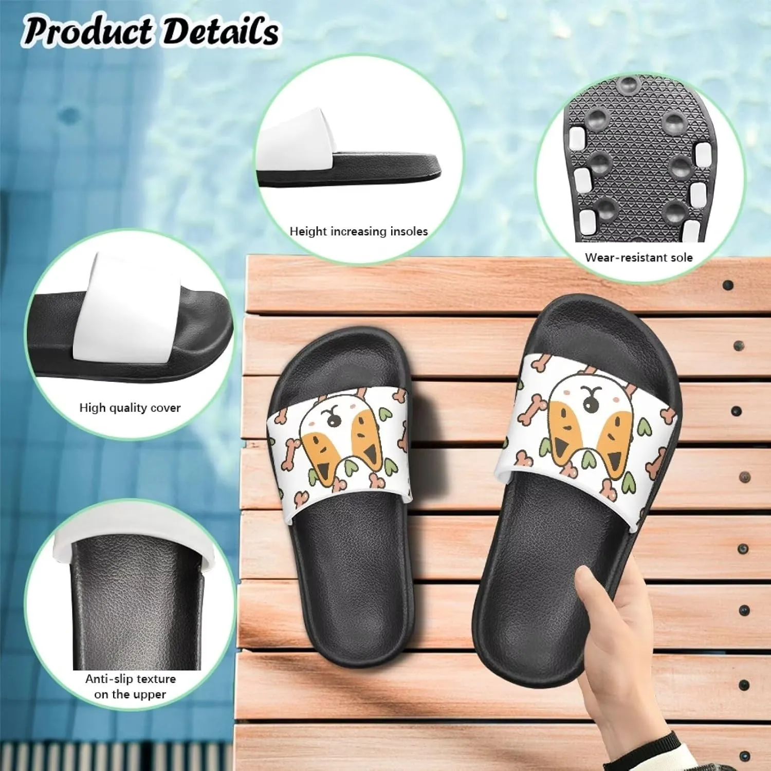 Kids Cloud Slides Girls & Boys Flip Flops Slip On Beach Sandals Youth Pool Shower Shoes EVA Summer Slippers