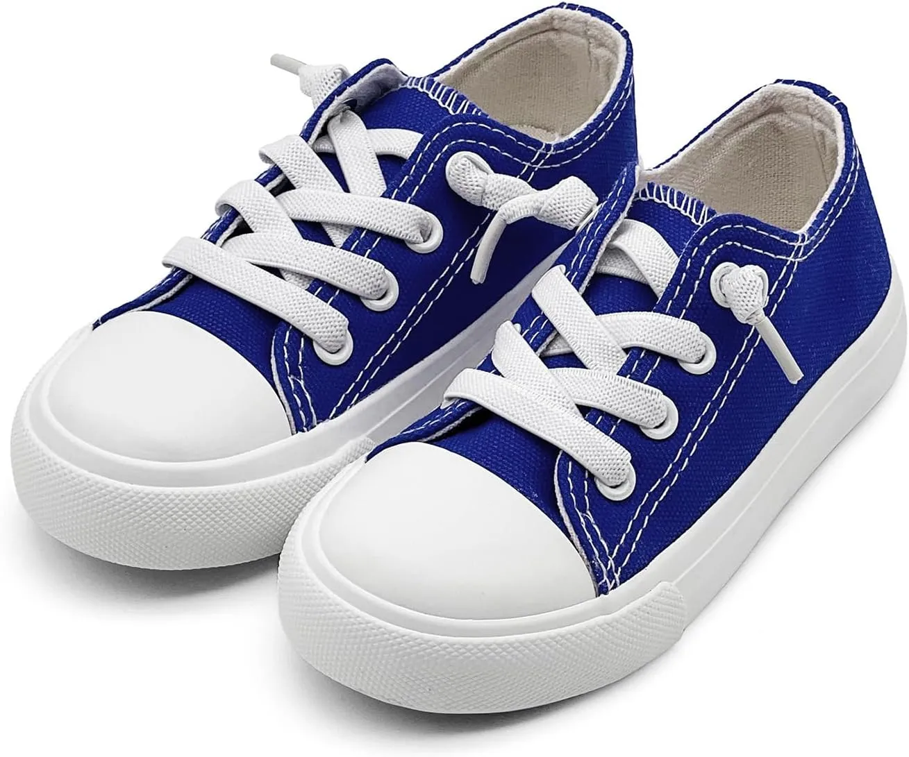 Kids Girls Boys Canvas Sneakers Slip on Walking Shoes Lightweight Tennis Running School Casual Classic Sneakers Little Big Kids