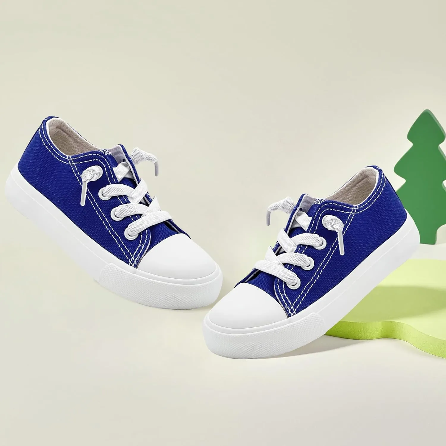 Kids Girls Boys Canvas Sneakers Slip on Walking Shoes Lightweight Tennis Running School Casual Classic Sneakers Little Big Kids