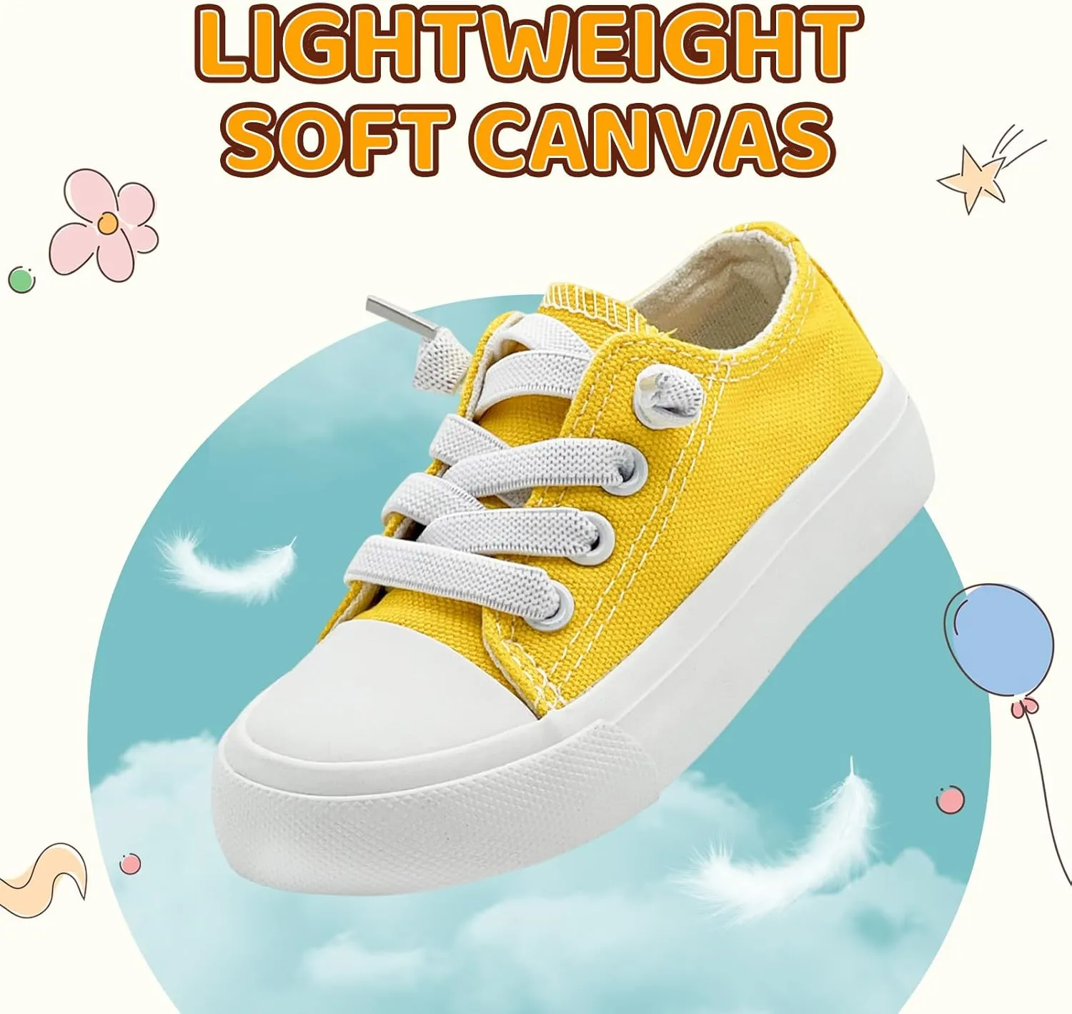 Kids Girls Boys Canvas Sneakers Slip on Walking Shoes Lightweight Tennis Running School Casual Classic Sneakers Little Big Kids