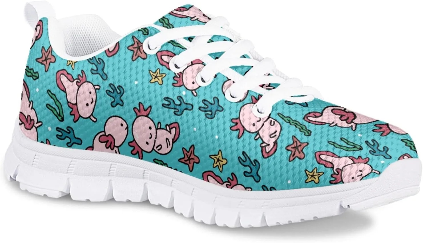 Kids Mesh Sneakers Graphic Cat Dog Print Cute Running Tennis Shoes for Girls and Boys