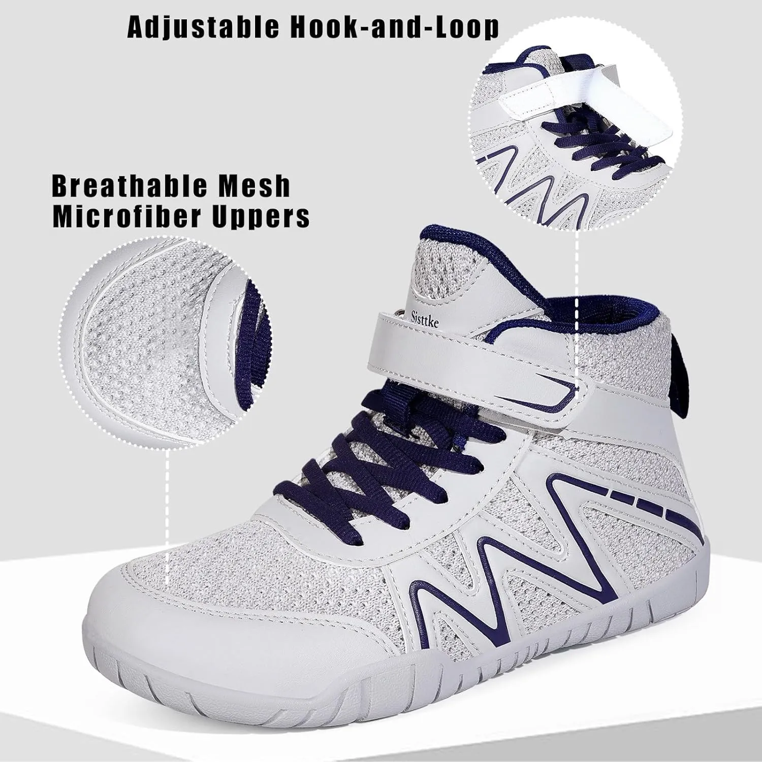 Kids Wrestling Shoes Boys Girls Boxing Shoes Zero Drop Sole Minimalist Sneakers