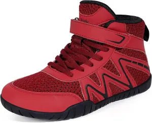 Kids Wrestling Shoes Boys Girls Youth Boxing Shoes Fitness Sneakers Zero Drop Sole