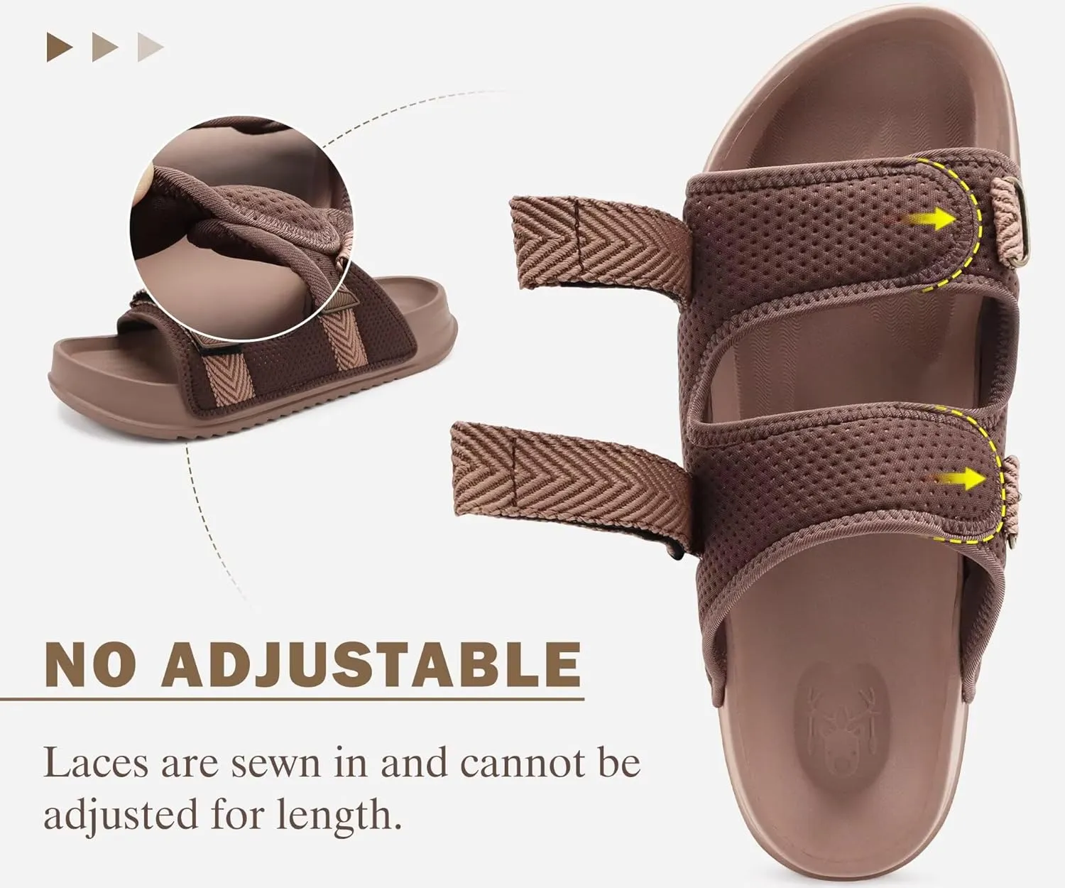 KuaiLu Mens Casual Sandals with Comfortable Orthopedic Arch Support Summer Beach Walking Shoes Cushion Slides Slip on Indoor Outdoor