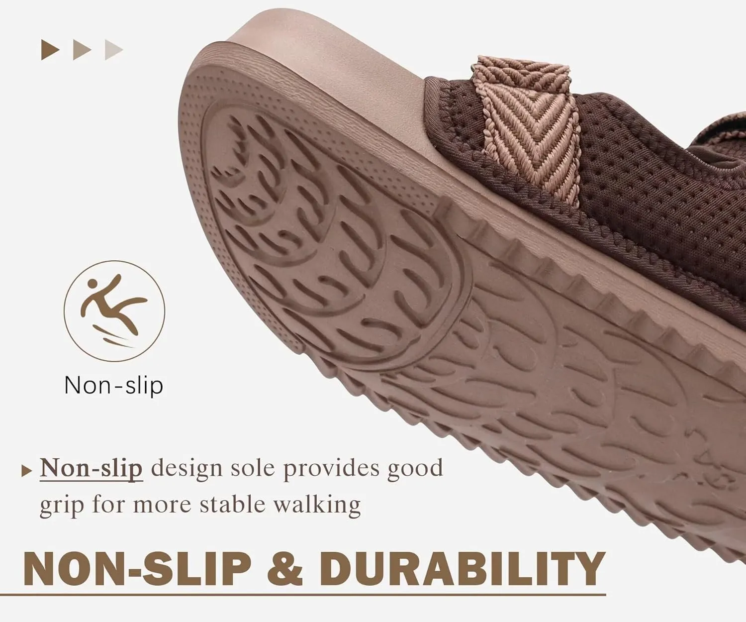 KuaiLu Mens Casual Sandals with Comfortable Orthopedic Arch Support Summer Beach Walking Shoes Cushion Slides Slip on Indoor Outdoor