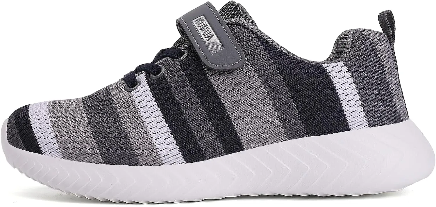 KUBUA Kids Sneakers Boys Tennis Lightweight Breathable Athletic Girls Running Shoes for Toddler