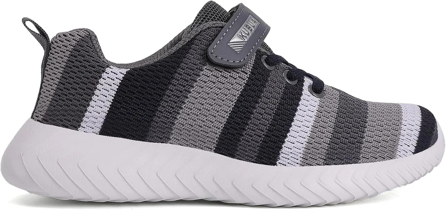 KUBUA Kids Sneakers Boys Tennis Lightweight Breathable Athletic Girls Running Shoes for Toddler
