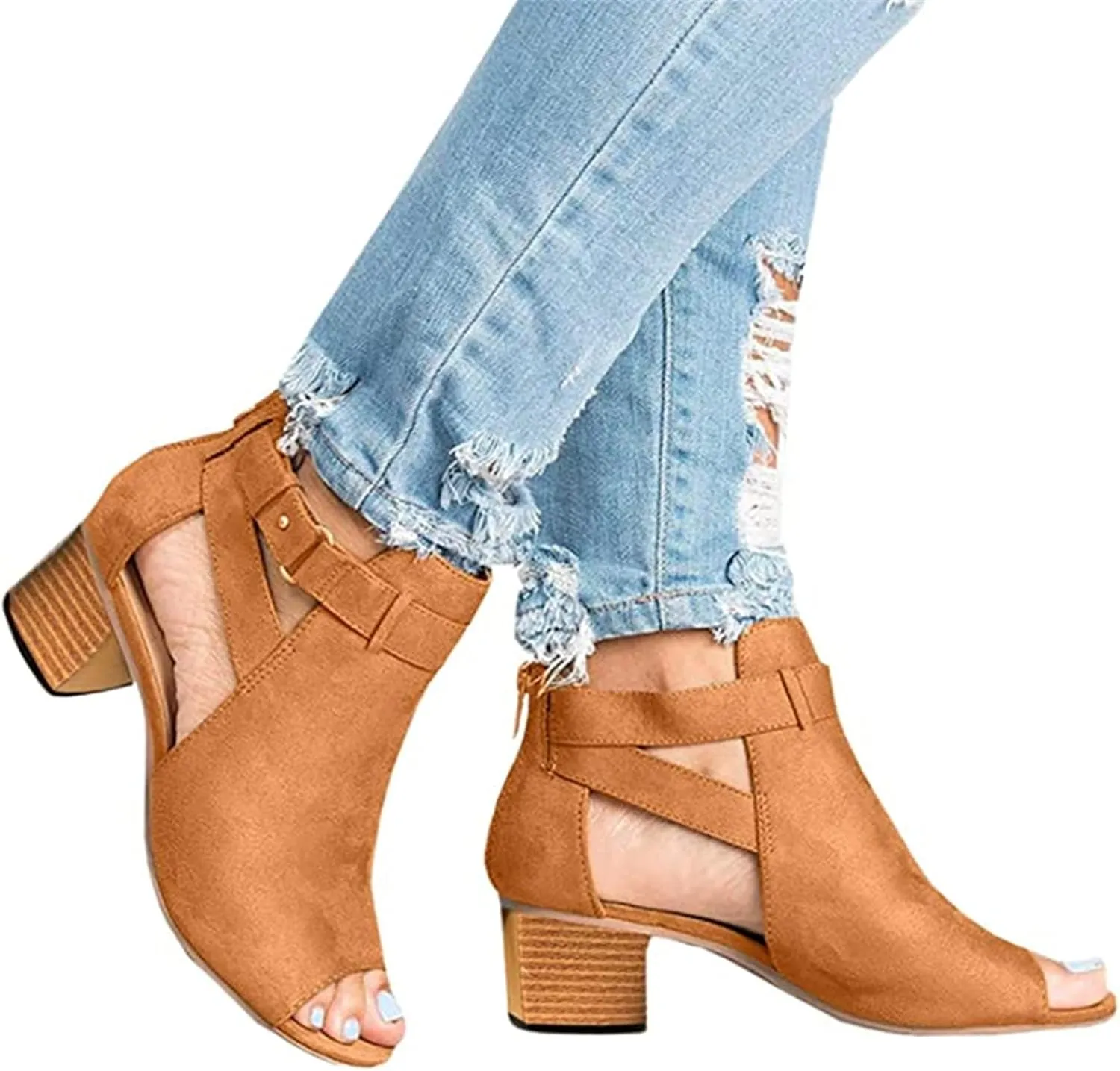 Ladmiple Summer Sandals for Women 2023 Comfy Platform Ankle Strap Slip On Wedge Sandal Open Toe Dressy High Heel Wedges