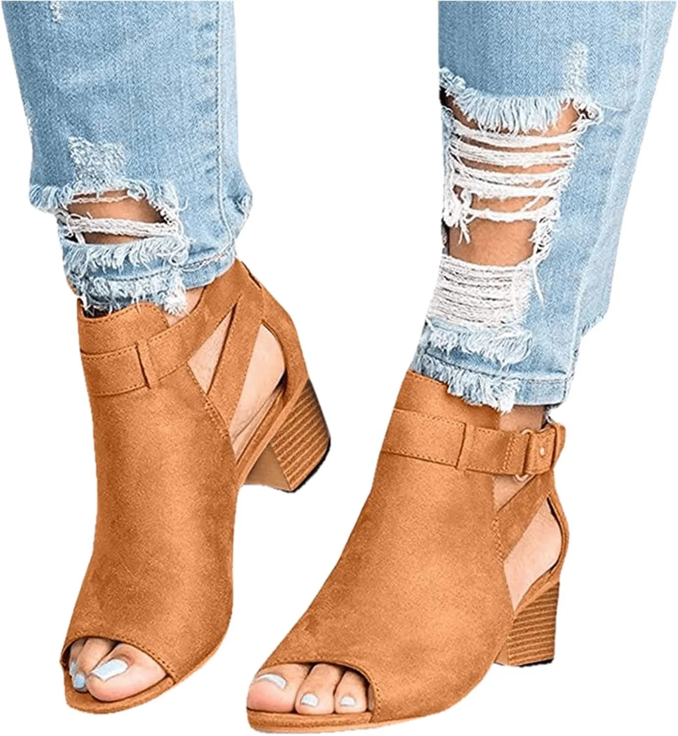 Ladmiple Summer Sandals for Women 2023 Comfy Platform Ankle Strap Slip On Wedge Sandal Open Toe Dressy High Heel Wedges