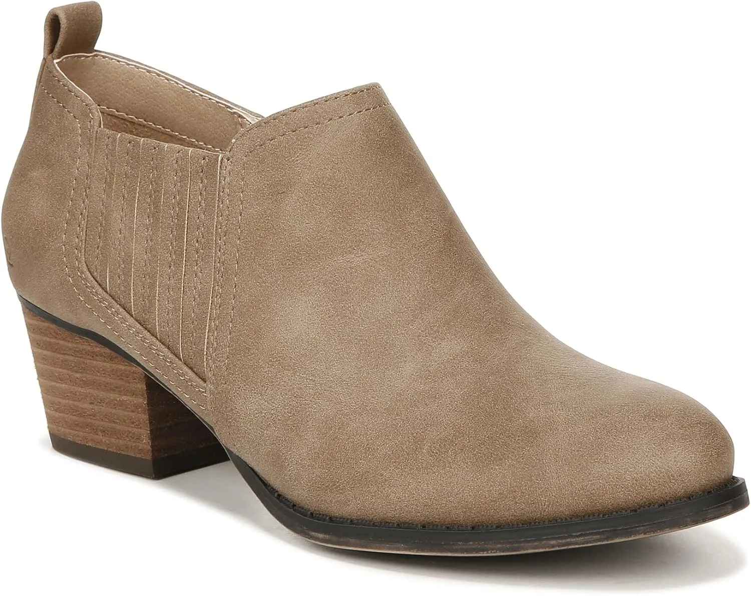 Lifestride Women's Babe Block Heel Western Ankle Booties