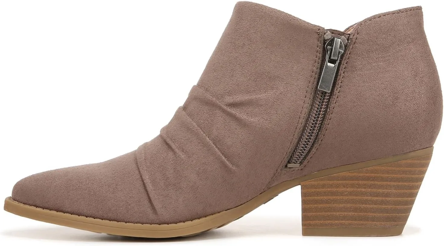LifeStride Women's Reba Rouched Western Ankle Bootie